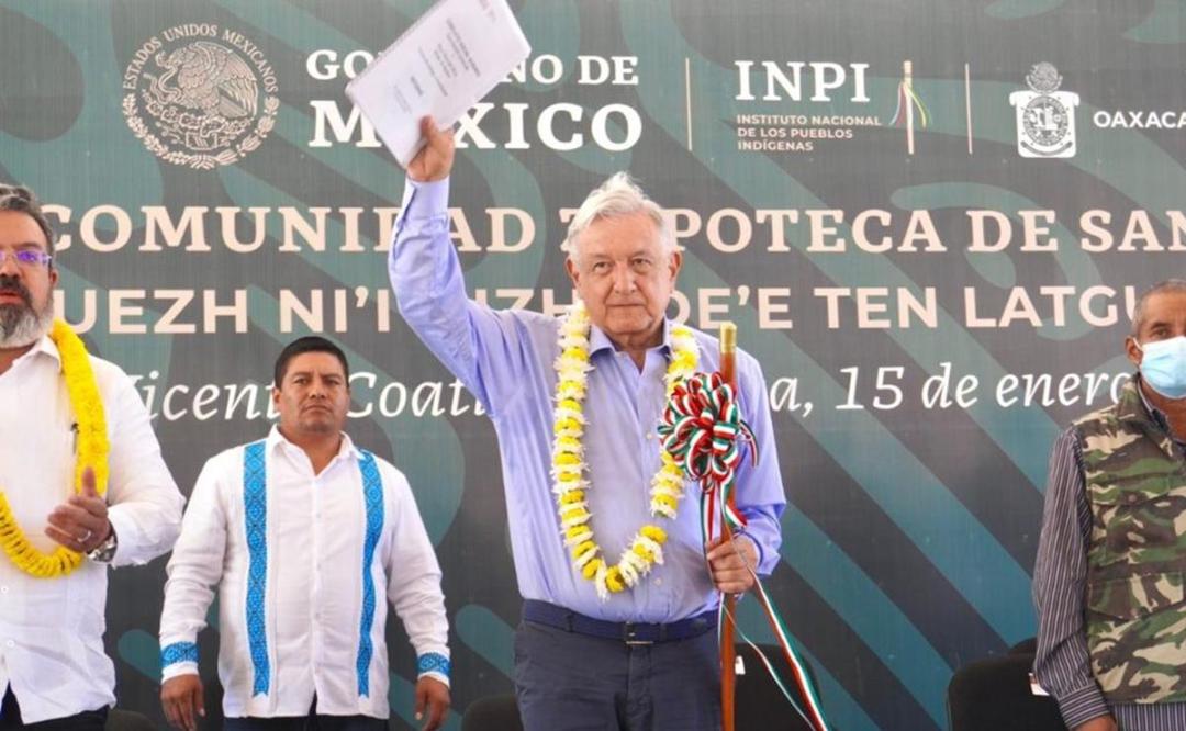 Pone AMLO plazo de un mes para resolver conflicto agrario y destrabar carretera a la Costa de Oaxaca