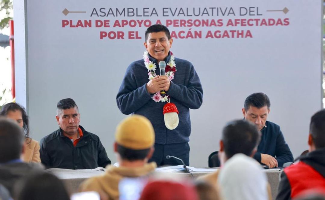 Supervisa Jara aplicación de recursos en poblaciones de Oaxaca afectadas por huracán Agatha
