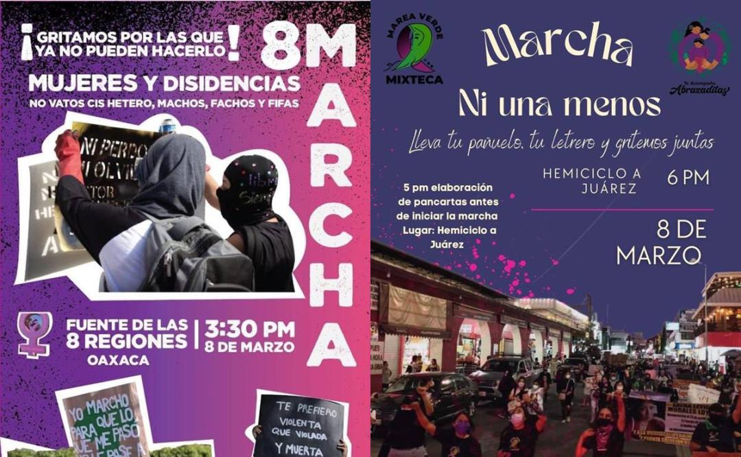 Mujeres organizadas de Oaxaca convocan a movilizaciones en la capital y las regiones este 8M