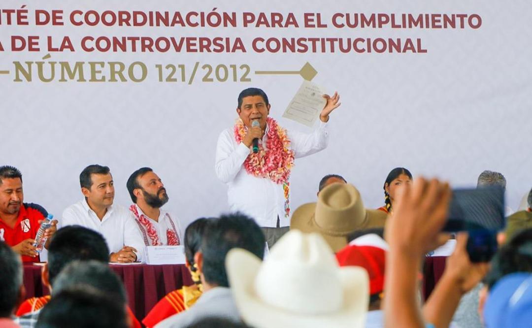 Instala Jara en Los Chimalapas comité para delimitar la nueva frontera entre Oaxaca y Chiapas