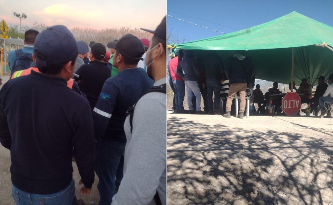 Trabajadores de minera cumplen una semana en paro en San José del Progreso, Oaxaca