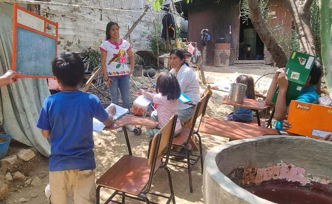 Ante olvido institucional, piden ayuda para Honorina y sus 6 hijos; DIF municipal de Oaxaca "la utilizó", acusan