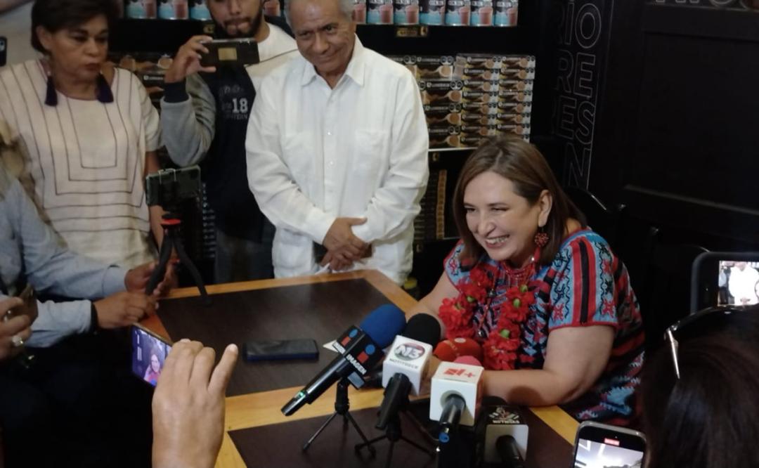 Desde Oaxaca, Xóchitl Gálvez manda "declaración de amor" al presidente AMLO