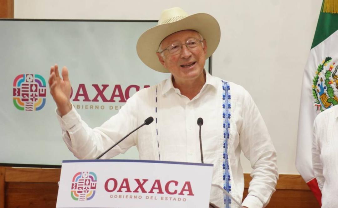 Interoceánico impulsará a América del Norte como potencia económica, dice Ken Salazar desde Oaxaca