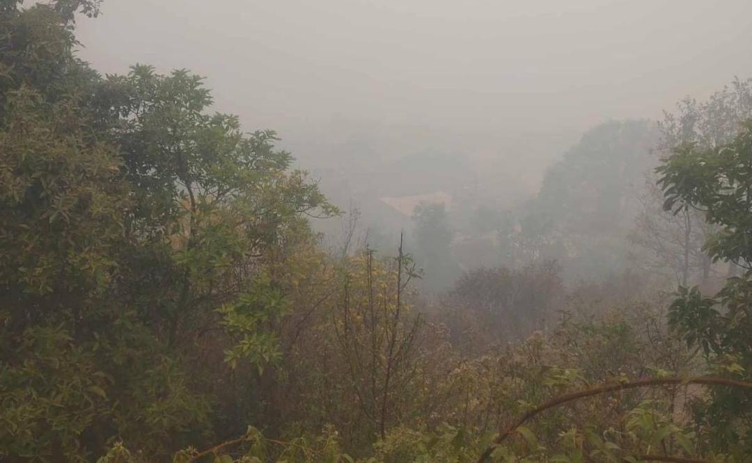 Comunidades de la Sierra Norte de Oaxaca piden ayuda internacional para sofocar incendio en Quiotepec