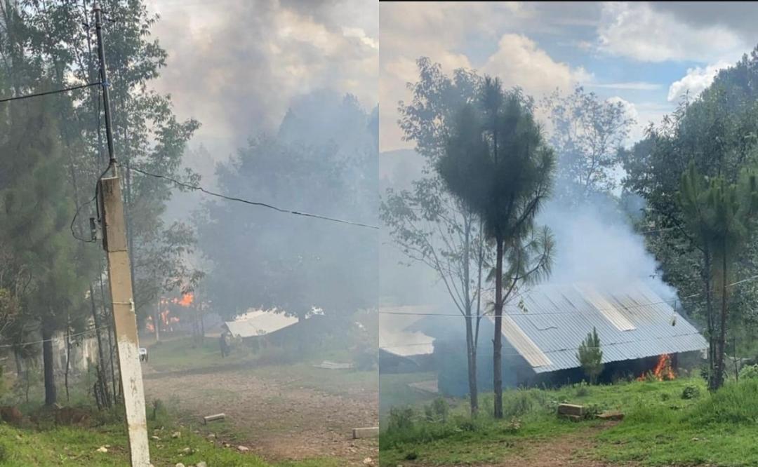 Alerta máxima: Vuelven a quemar casas y bosque de San Miguel El Grande, Oaxaca