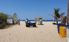 Puerto Escondido cierra playas al turismo por disposición oficial