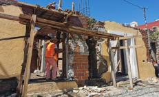 Pandemia no detiene reconstrucción en inmuebles emblemáticos de Juchitán, afectados el 7-S 