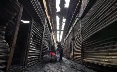Edil capitalino pide paciencia a comerciantes afectados por incendio de la Central de Abasto