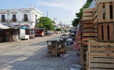 Vive Juchitán primer día de parálisis por crisis de Covid-19: hay negocios cerrados y calles vacías