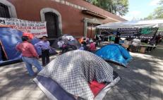 Desplazados de Xoxo cumplen 2 días en plantón para exigir reubicación de 30 familias