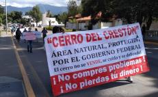 Protestan ambientalistas y vecinos en defensa del cerro del Crestón; exigen una Fiscalía Ambiental