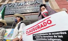 Con clausura de Conagua, pueblos zapotecos exigen cumplir con acuerdos sobre uso de su agua