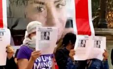 Con rabia y dolor, familiares de Zayra exigen en la capital de Oaxaca encontrarla con vida
