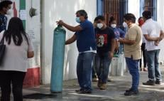 Reportan filas en Oaxaca de Juárez para adquirir oxígeno; 9 de cada 10 enfrentan Covid en casa 