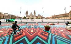Inspirado en tejidos oaxaqueños, así es el nuevo paso peatonal en el Zócalo de la CDMX