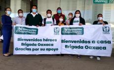 Regresa a Oaxaca brigada médica del IMSS que viajó a la CDMX a reforzar atención ante Covid-19
