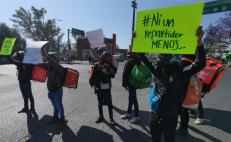 “Ni un repartidor menos”: exigen justicia en Oaxaca para compañeros atropellados por policías viales