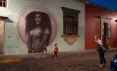 Con un mural de una joven yalalteca en la capital, comparten la riqueza de los pueblos de Oaxaca