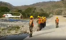 Después de ocho días y con dos aeronaves, logran controlar incendio forestal en la Costa de Oaxaca