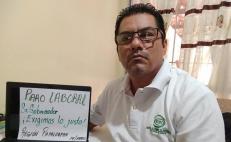 Se van a paro trabajadores del Instituto de Estudios de Bachillerato de Oaxaca, por adeudos desde 2019