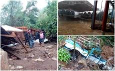 Confirma Protección Civil de Oaxaca pérdidas materiales por desborde de arroyos en Zimatlán
