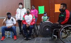 Atletas paralímpicos de Oaxaca pago de becas vitalicias; instalan plantón indefinido en Casa Oficial