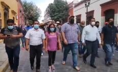 Sección 22 marcha en Oaxaca para exigir liberación de normalistas de Chiapas y relevo seccional