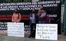 Se declara en huelga de hambre hija de hombre preso por asesinato de hermano de diputada de Oaxaca