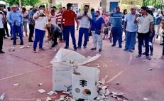 Queman casillas en Reforma de Pineda y Tehuantepec; van 6 municipios del Istmo con incidentes de violencia 