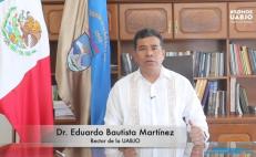 Rector de la UABJO pone a consideración continuidad de proceso de sucesión en rectoría 