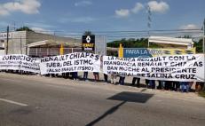 Protestan en Salina Cruz, Oaxaca, para ser contratados en concesionaria automotriz que los rechazó