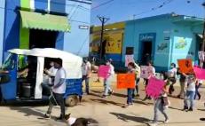 Vecinos de Zimatlán, Oaxaca marchan por el esclarecimiento del envenenamiento y muerte de ocho perros