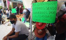 Casi 200 comerciantes retan operativo contra ambulantaje en la ciudad de Oaxaca; exigen diálogo