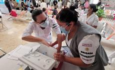 Inicia aplicación de segundas dosis de Sinovac a personas de 50 a 59 años en Ixtlán de Juárez, Oaxaca