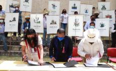 Firman gobierno de Oaxaca convenio con 19 pueblos chocholtecos, para salvar su lengua de la extinción