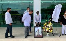 Realizan homenaje póstumo en Hospital de Juchitán a médico que murió a causa de Covid-19