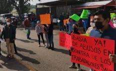 Trabajadores de la Salud protestan en el Congreso de Oaxaca; acusan despido de hasta 5 mil empleados 