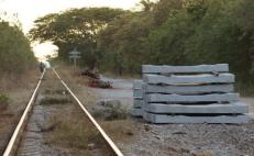 Se roban un tramo de riel de las vías del tren en Juchitán, Oaxaca; suspenderán corridas