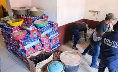 Damnificados de La Ventosa, en el Istmo de Oaxaca, reciben agua, despensas y hasta una res para comer