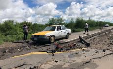 Lluvias causan desprendimiento de nueva carretera de Unión Hidalgo, Oaxaca; obra costó 14 mdp