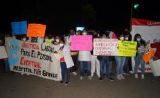 Por más de 2 mil despidos, protestan trabajadores de la Salud afuera de la mañanera de AMLO en Oaxaca