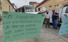 Exigen trabajadores de Dirección de Pensiones pago de 10 mdp que adeuda el municipio de Oaxaca