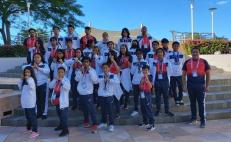 Selección de Oaxaca logra  12 medallas de oro, plata y bronce en Juegos Nacionales Populares 