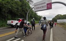 caravana de migrantes llega a territorio veracruzano 