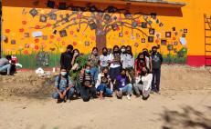 Pintan mural en Zaachila, Oaxaca, en favor de la inclusión laboral de los jóvenes