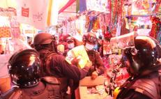 Decomisan 400 kilos de pirotecnia prohibida para su venta en la Central de Abasto de Oaxaca