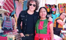 Tras su concierto en Oaxaca, conoce Bunbury el trabajo de artesanas