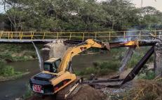 A 4 años del terremoto, demuelen puente histórico en Juchitán, Oaxaca; invertirán 17 mdp para levantarlo