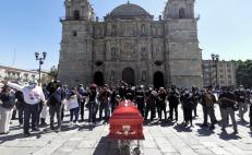 Con indignación y rabia, periodistas de Oaxaca exigen justicia por asesinato de Heber López